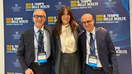 La presidente di Confindustria Veneto Est Paola Carron tra Bruno Carrera e Gianmarco Russo