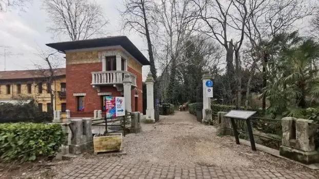 Il parco Querini a Pordenone, teatro del pestaggio
