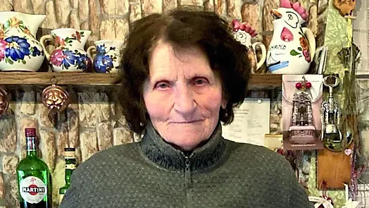 La signora Alma Qualizza, 83 anni