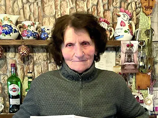 La signora Alma Qualizza, 83 anni