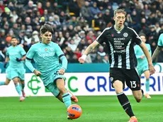 L'Udinese sconfitta davanti al proprio pubblico. Foto Petrussi