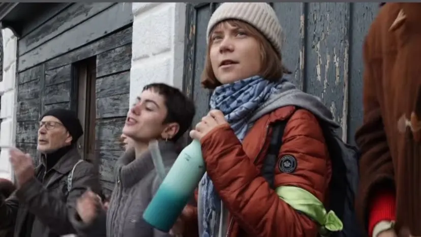 Greta Thunberg a Venezia con Extinction Rebellion