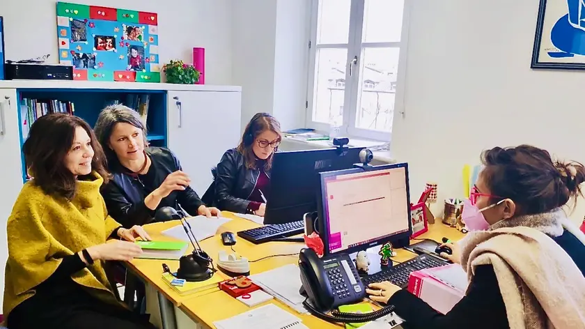 Da sinistra Tromba e Maur, operatrici del Centro antiviolenza del Goap