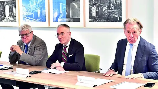 De Toni, Benigno e Scoccimarro lunedì nella sede del Cafc / foto petrussi