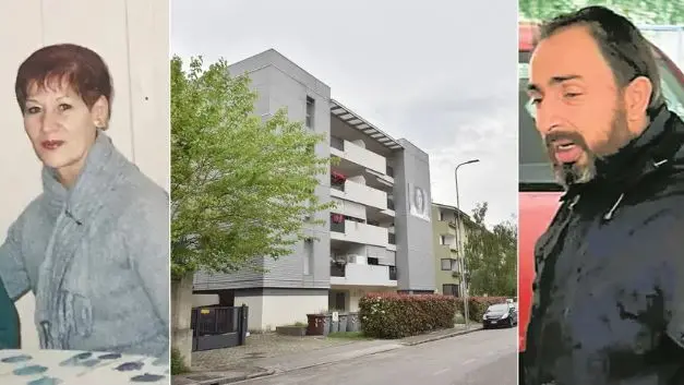 La vittima, Lauretta Toffoli: la palazzina dove si è consumato l'omicidio e Vincenzo Paglialonga