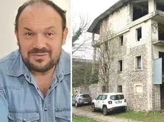 Paolo Zenarolla, vicedirettore Caritas Udine e il casolare dove sono stati trovati i due cadaveri