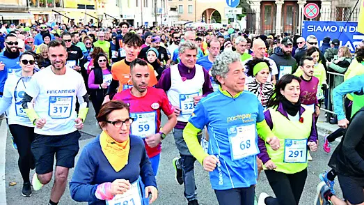 Uno scatto dalla passata edizione della Staffetta Telethon