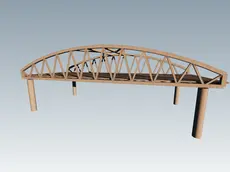 Il prospetto del nuovo cavalcavia di Villesse