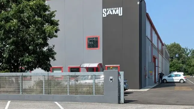 Lo stabilimento della Samu srl a Pavia di Udine