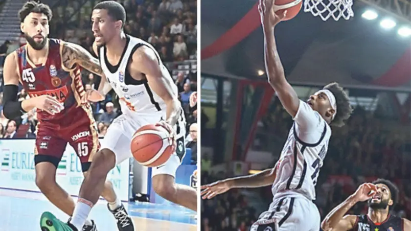 Aubery Dawkins e, a destra, DJ Brewton