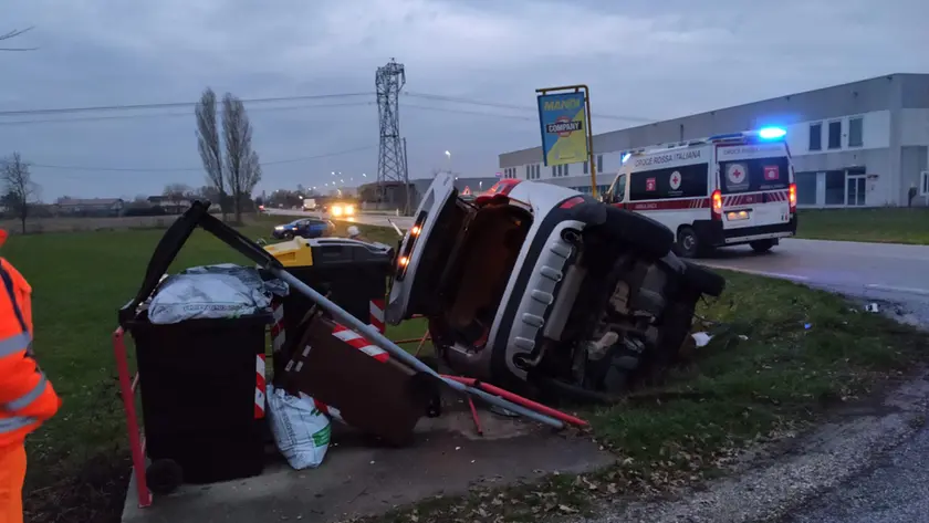 Una della auto coinvolte