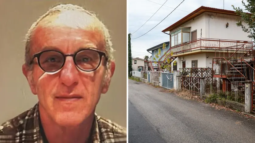 Vito Mezzalira e la casa di Sdraussina (foto Tibaldi)