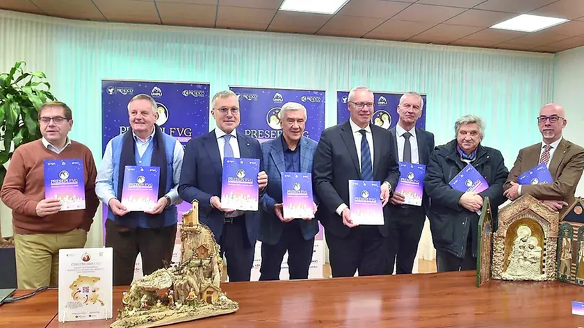La presentazione della nuova edizione di Presepi Fvg nella sede della Regione servizio Bluefoto