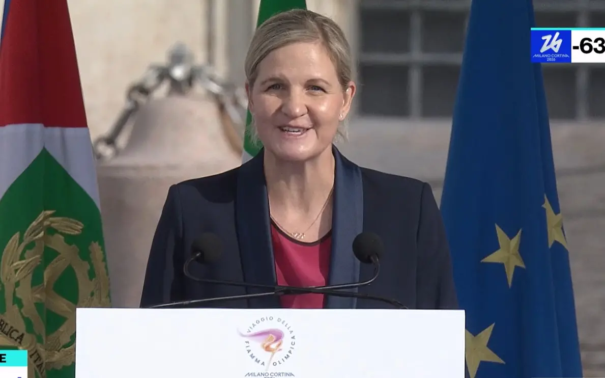 La presidente del Cio, Kirsty Coventry