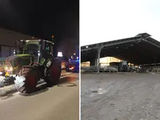 Il trattore rubato dalla stalla dell’azienda agricola Lipocis di Basaldella di Vivaro foto ambrosio/petrussi