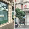 I lavori in corso nello stabile che, come si vede nella foto a destra, fino al 2021 ospitava il Mc Donald’s tra via Roma e viale Europa Unita / foto petrussi