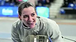 Michela Battiston esulta Foto Bizzi