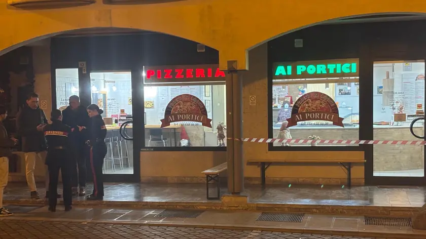 L'area dove è avvenuta una rissa