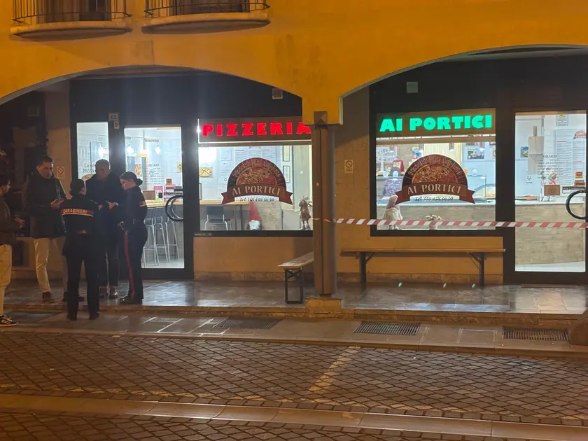 L'area dove è avvenuta una rissa