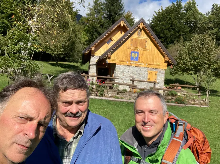 Mauro Darpin (a sinistra), Fanco Iaconissi (al centro) e Sandro Valent (a destra)