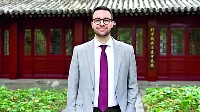 Il presidente del Fogolâr Furlan Pechino, Daniele Macuglia