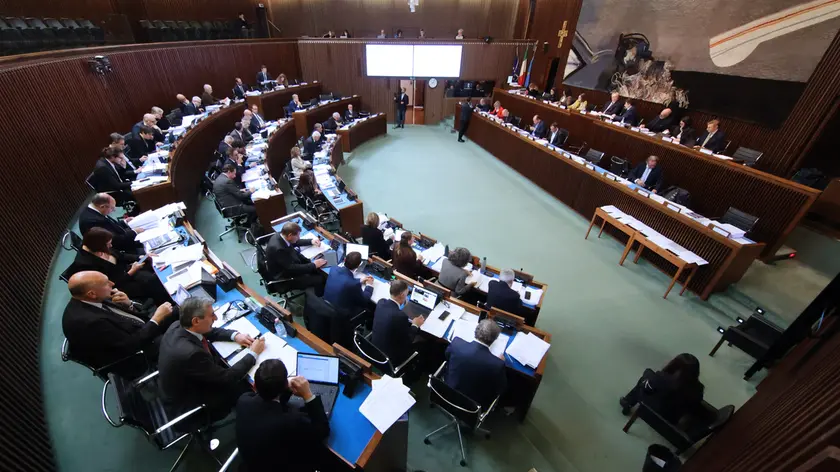 La seduta di giovedì del Consiglio regionale (foto Lasorte)