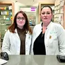 Le farmaciste Giulia Tellan e Chiara Azzaretti