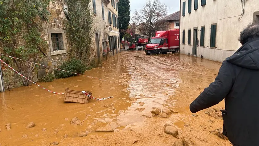 Ecco come appariva il giorno dell’alluvione l'azienda Borgo dei Tigli a Brazzano