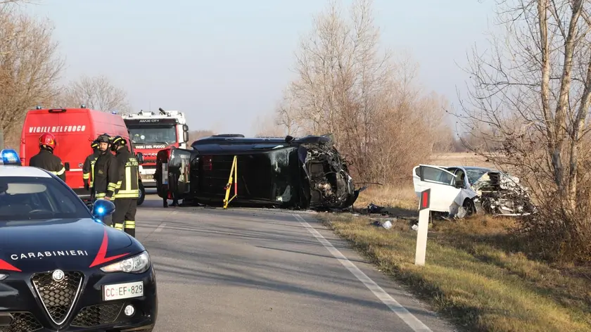 I soccorsi sul luogo dell'incidente a Vivaro