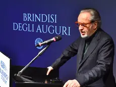 Gianpaolo Pozzo in occasione del brindisi di Natale. Foto Petrussi