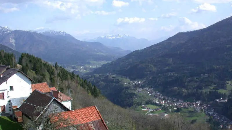Una veduta della Val Degano (Carnia) dalle alture di Givigliana e Tors. Foto pubblicata il 06.08.2015
