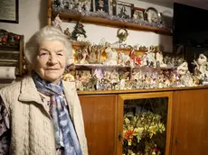 Ogni 8 dicembre Elena Giordani espone 200 presepi in miniatura nella sua cucina foto ambrosio/petrussi