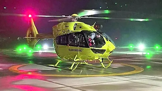 Intervenuto nella notte anche l'elicottero del pronto intervento Fvg (foto d'archivio)