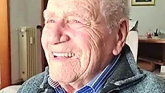 Romano De Crignis ha da poco compiuto 100 anni