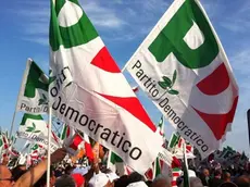 Bandiere del Partito Democratico