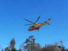 L’intervento dell’elisoccorso in una foto d’archivio