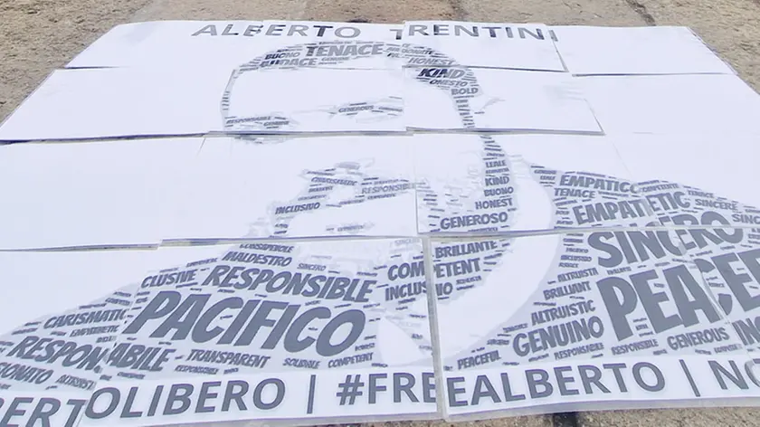 Flash mob per Alberto Trentini libero