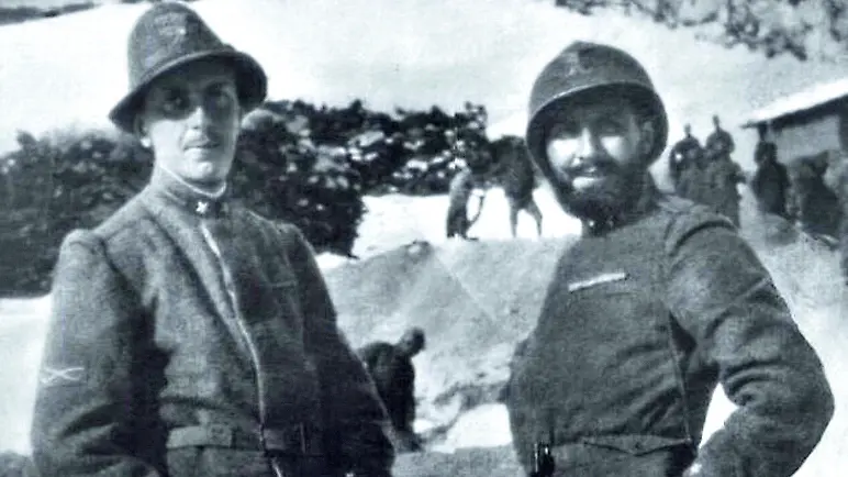 I fratelli vercellesi Giuseppe ed Eugenio Garrone in una foto storica