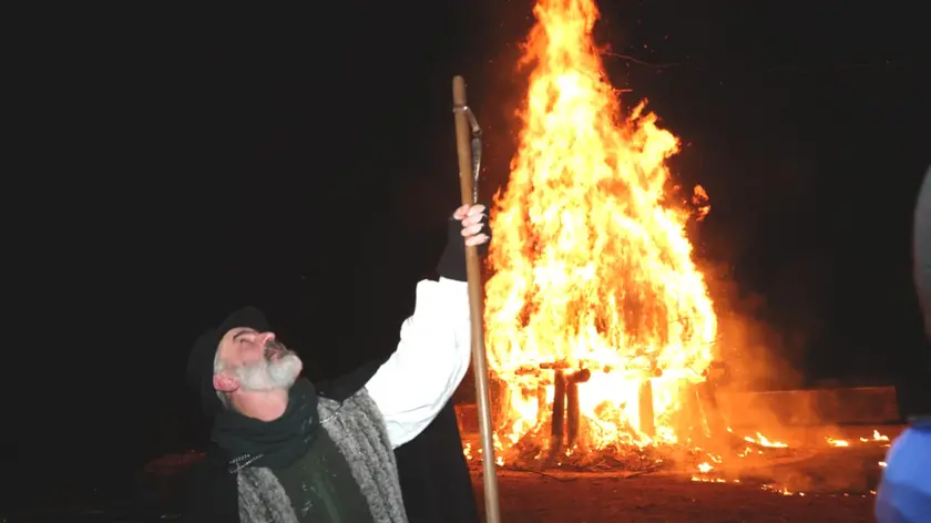 Il Vecchio Venerando Andrea Maroè al Pignarul Grant di Tarcento