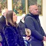 Mamma Alessandra e papà Marco, circondati dall’affetto dei presenti
