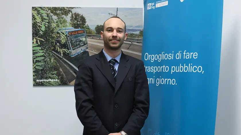 L’autista di Trieste Trasporti Leonardo Tomasi Foto Andrea Lasorte