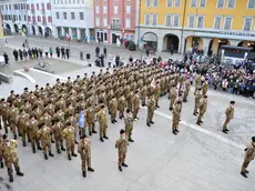 La partenza dei lancieri da piazza Garibaldi (Foto Petrussi)