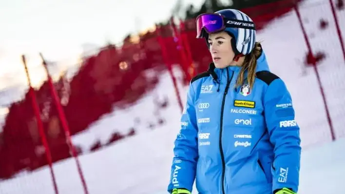 L'azzurra Sofia Goggia è tra le favorite nella discesa libera di Tarvisio