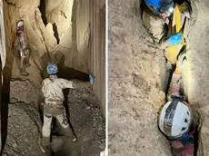 Gli speleologi sacilesi esplorano la via di risalita del Landri Scur sotto il monte Resettum