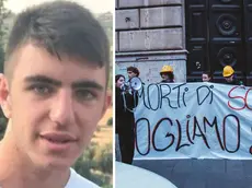 Lorenzo Parelli e un momento del flash mob organizzato a Roma in suo ricordo