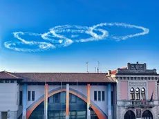 I cinque cerchi a Mortegliano (Foto tratta dalla pagina Facebook Sei di Mortegliano se)