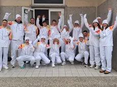 Il gruppo di tedofori di Palmanova