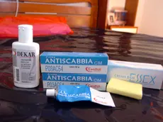 Medicinali anti-scabbia in una foto di repertorio