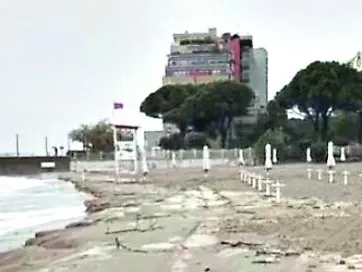 Una mareggiata a Grado