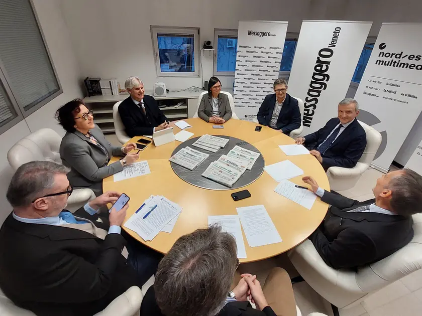 Un momento del forum con Marco Monaco organizzato da Nord Est Multimedia (foto Petrussi)